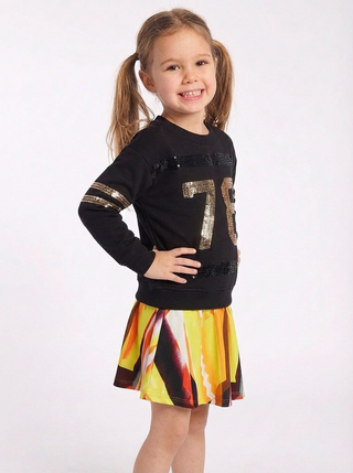 Kenzo Kids Spray Collage Skirt – 6 Years