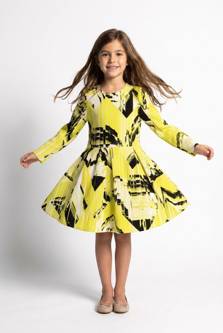 Kenzo Kids Abstract Print Dress – 8 Years